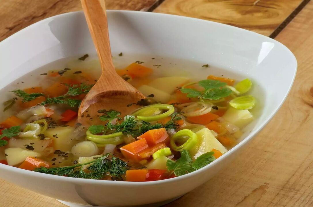Soupes de légumes pour gastrite