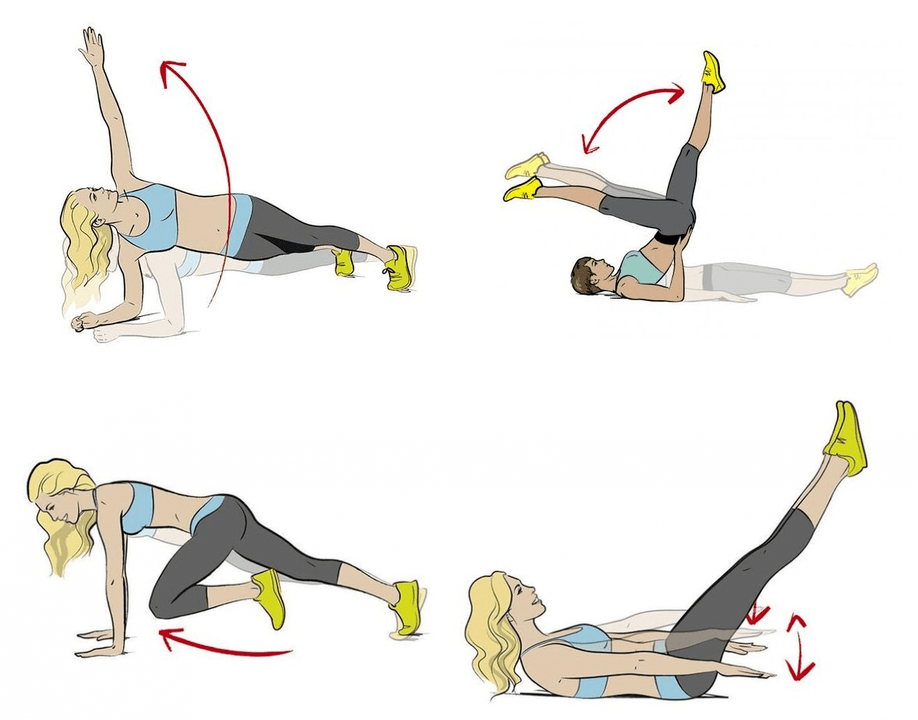 Exercices pour la perte de poids de l'abdomen et des côtés